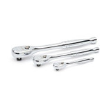 GearWrench 3 Piece 1/4 Inch, 3/8 Inch & 1/2 Inch Drive 120XP Teardrop Ratchet Set