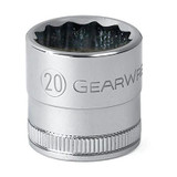 GearWrench 1/2 Inch Drive 6 Point Standard Metric Socket 18mm