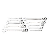 GearWrench 10 Piece 90-Tooth 12 Point Flex Head Ratcheting Combination SAE Wrench Set