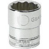 GearWrench 1/2 Inch Drive 12 Point Standard Metric Socket 27mm