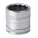 GearWrench 1/2 Inch Drive 12 Point Standard Metric Socket 24mm