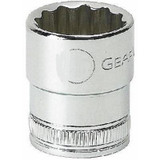 GearWrench 1/2 Inch Drive 12 Point Standard Metric Socket 25mm