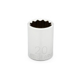 GearWrench 1/2 Inch Drive 12 Point Standard Metric Socket 20mm - 80755D
