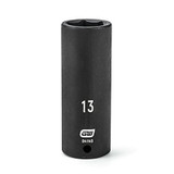 GearWrench 1/4 Inch Drive 6 Point Deep Impact Metric Socket 13mm