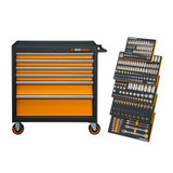 Gearwrench 358 Piece MEGAMOD Metric Mechanics Tool Set in Modular Foam Trays with Rolling Cabinet
