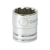 GearWrench 3/8 Inch Drive 12 Point Standard SAE Socket 1/4 Inch