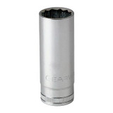 GearWrench 1/2 Inch Drive 12 Point Deep Metric Socket 18mm