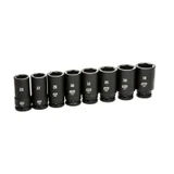 GearWrench 8 Piece 3/4 Inch Drive 6 Point Metric Deep Impact Socket Set