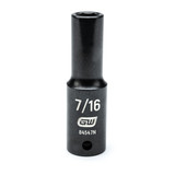 GearWrench 1/2 Inch Drive 6 Point Deep Impact SAE Socket 7/16 Inch - 84547N