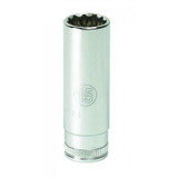 GearWrench 1/4 Inch Drive 12 Point Deep Metric Socket 4mm