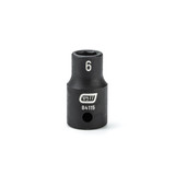 GearWrench 1/4 Inch Drive 6 Point Standard Impact Metric Socket 6mm - 84115