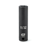 GearWrench 1/4 Inch Drive 6 Point Deep Impact SAE Socket 11/32 Inch - 84131