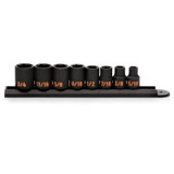 GEARWRENCH 8 Piece 3/8" Drive 6 Point SAE Hi-Viz Impact Socket Set