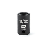 1/4" Drive 6 Point Standard Impact SAE Socket 11/32" - 84105D