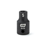 GearWrench 1/4 Inch Drive 6 Point Standard Impact Metric Socket 5mm - 84113