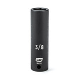 GearWrench 1/4 Inch Drive 6 Point Deep Impact SAE Socket 3/8 Inch - 84132