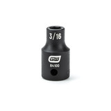 GearWrench 1/4 Inch Drive 6 Point Standard Impact SAE Socket 3/16 Inch - 84100