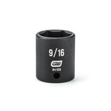 GearWrench 1/4 Inch Drive 6 Point Standard Impact SAE Socket 9/16 Inch - 84109