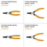 GEARWRENCH 4 Piece Fixed Joint Internal/External Snap Ring Pliers Set