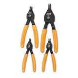 GEARWRENCH 4 Piece Convertible Push Button Snap Ring Pliers Set