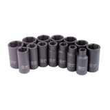 SUNEX 14-Piece 3/8 in. Drive Metric Mid-Dep