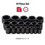 SUNEX 19-Piece 1/2 in. Drive Fractional SAE