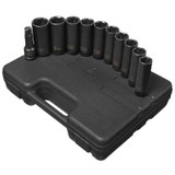 SUNEX 11 PC. EXTRA DEEP SAE/METRIC SKT SET