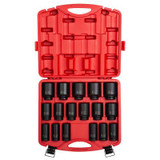 SUNEX 3/4" Drive 17 Piece SAE Deep Impact Socket Set