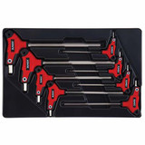 SUNEX 8-Piece T-Handle, Hex, Metric Hex Key
