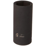 SUNEX 1" SOCKET IMPACT 1/2" DRIVE DEEP 6 POINT