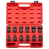 SUNEX 12 PC 3/8" DR 12 PT UNIV IMPACT SOCKET SET SAE
