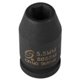 SUNEX SOC 5.5 MM 1/4D IMP 6PT