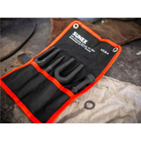 SUNEX Air Hammer Chisel Pneumatic Separator 4 Piece Set in Portable Tool Roll