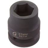 SUNEX SOC 27MM 1"D IMP 6PT BLK