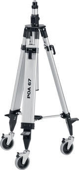 Tripods and leveling staffs for optical tools