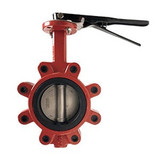 Midland Lug-Style Lever Handle Butterfly Valve Ductile Iron Body SS Disc EPDM Seat