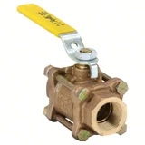 Apollo 82-100/140 Series 3-Piece Full Port Threaded Bronze Ball Valve
