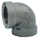 300# Extra Heavy Black Malleable Iron 90° Elbow