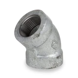 300# Extra Heavy Galvanized Malleable Iron 45° Elbow