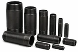 ASC extra heavy black steel pipe nipples in assorted sizes and lengths