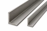 304 stainless steel angle iron in multiple sizes with mill finish, sold by the foot and available in custom cut lengths.