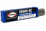 Harris ER80S-B2 chrome-moly TIG welding rods for pressure piping, pressure vessels, and high-temperature service