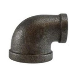 Midland Black Malleable Iron 90 Degree Reducing Elbow - FPT x FPT
