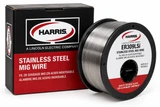 Harris ER309LSi stainless steel MIG welding wire spool with product packaging