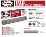 Harris ER312 Stainless Steel TIG Welding Rod - Product Details, Specifications & Applications