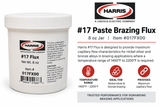 Harris #17 Paste Brazing Flux - 8 oz Jar - 1400°F to 2200°F Brazing Flux Guide
