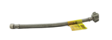 Stainless Braided Toilet Connector - 3/8" Compression x 7/8" Plastic Nut