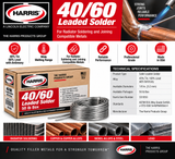 Harris 40/60 Leaded Solder Features Applications and Technical Specifications