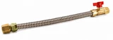 Charman 1/2" OD Uncoated Connector - 1/2" FIP x 1/2" FIP Straight Ball Valve