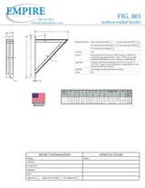 Fig. 801 Medium Welded Bracket Submittal
